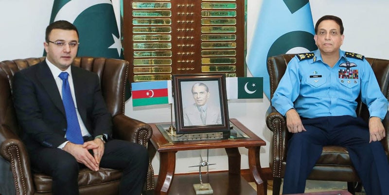 Paf Chief Azerbaijan Defence Delegation Discuss Bilateral Ties