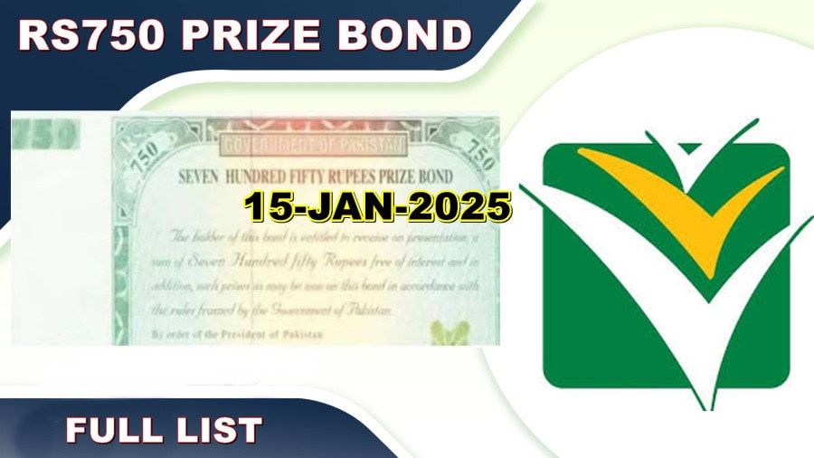 750 Prize Bond Full Draw List Pdf Download 15 Jan 2025