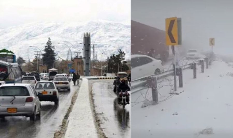 Chaman Hit With Heavy Rains Snowfall Amid Flood Warning In Balochistan