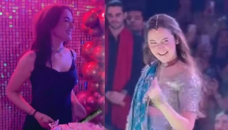 Hania Aamirs Lively Dance Moves Make Dholki Event Go Viral