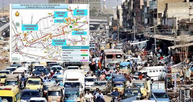 Karachi Traffic Plan Issued For January 14 For Youm E Ali Full Details Inside