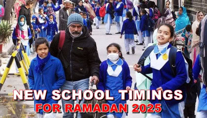 ramadan timing notification 2025 for school