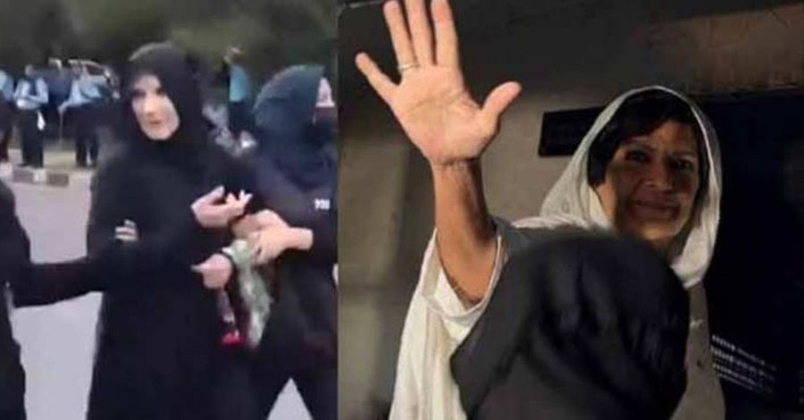 Pti Leaders Imran Khans Sisters Arrested Outside Adiyala Jail