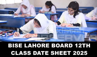 Punjab Board 12th Class Intermediate Part 2 Date Sheet 2025