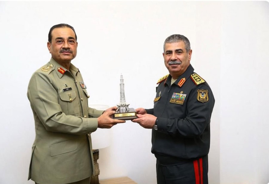 Field Marshal Asim Munir Meets Azerbaijan Defence Minister