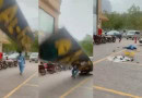 Shocking Video Shows Billboard Collapse On Man During Dust Storm In Lahore