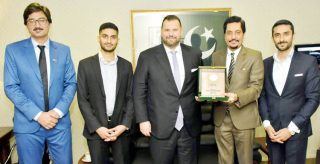 Romanian Ambassador Dan Visits Pakistan Observer Highlights Medias Role In Strengthening Bilateral Ties