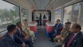 Cm Maryam Launches Pakistans First Urban Electric Train Srt In Lahore