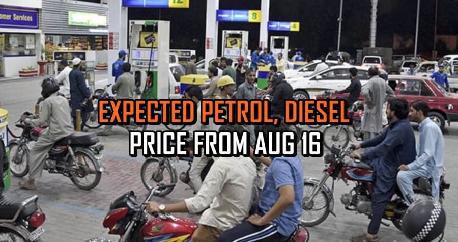 Expected Petrol Diesel Prices In Pakistan August 16 2025