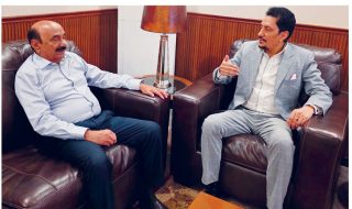 Faisal Malik Meets Mubeen Jumani Discusses Flood Relief Efforts