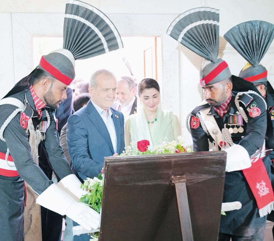 Iranian President Pays Tribute At Iqbals Mausoleum