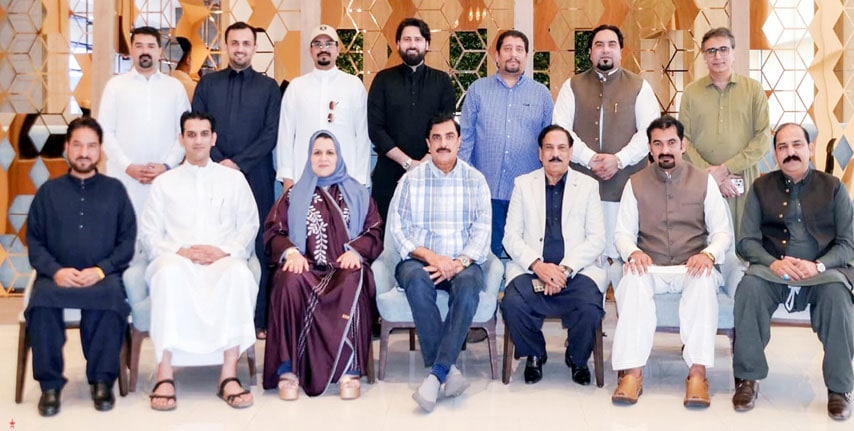 Khadija Malik Hosts Luncheon For Pml N Saudi Arabia President Sheikh Syed Ahmed