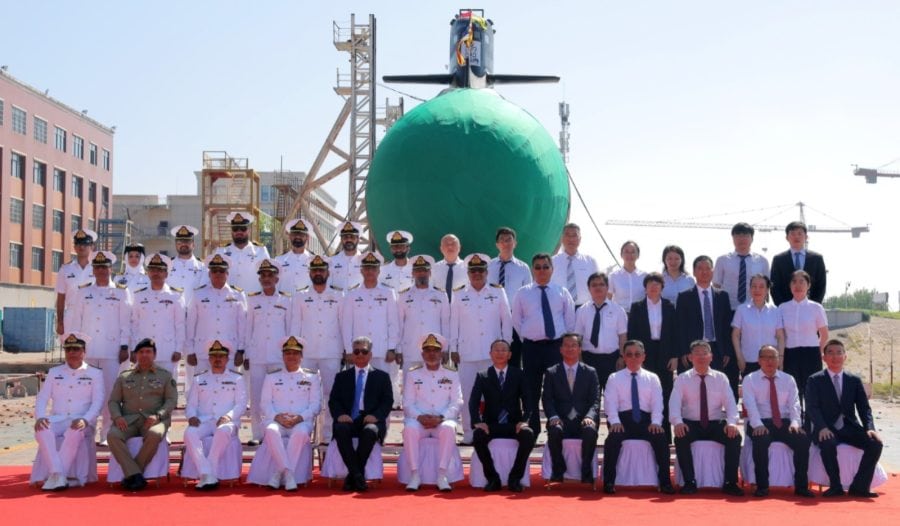 Launching Ceremony Of Pakistan Navys 3rd Hangor Class Submarine Held In China