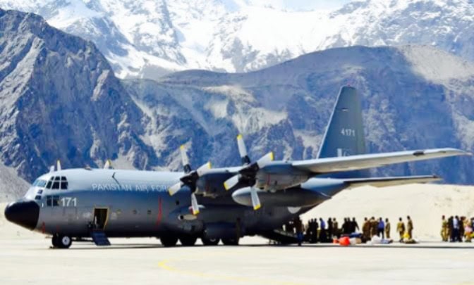 Paf Launches Flood Relief Operation In Gilgit Baltistan