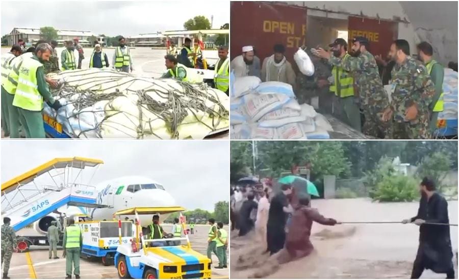 Pafs Heroic Airlift Delivers Lifesaving Aid To Flood Hit Kp Ispr