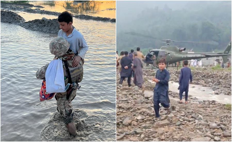 Pak Army steps up relief work in flood ravaged KP as deaths toll ...