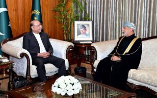 President Zardari Omani Envoy Alkharusi Discuss Ways To Boost Bilateral Trade Ties