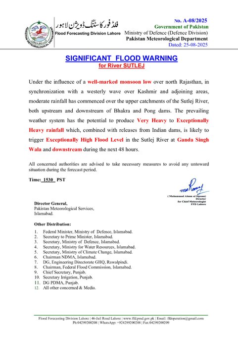 Punjab On High Alert As Chenab River Swells Dangerously 