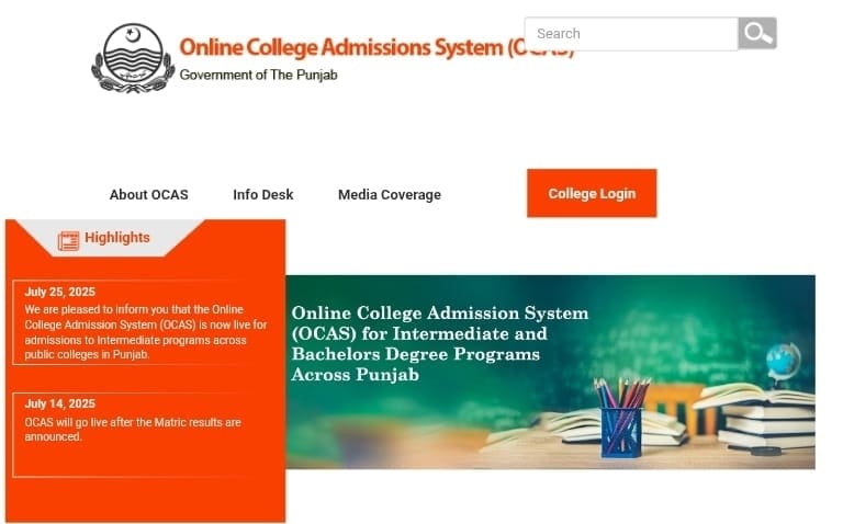 Punjab Opens Online Admissions In Public Colleges