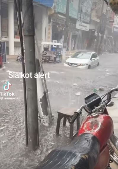 Sialkot Paralyzed As Record 355mm Rain Brings City To Standstill 