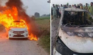 Suspect Who Set Three Bodies On Fire Inside Car Arrested From Islamabad Airport