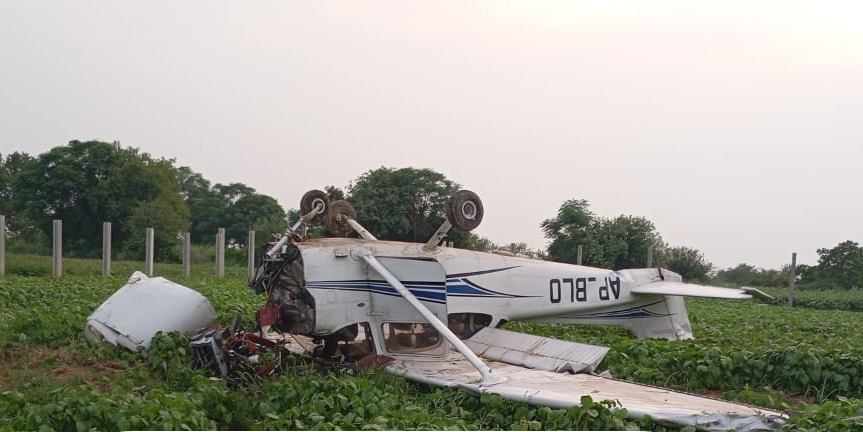 Training Plane Crashes Near Islamabad Airport Pilots Safe