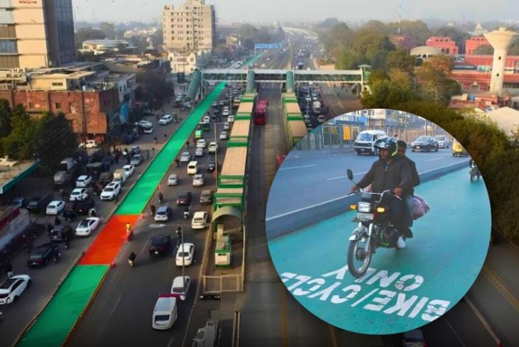 Bike Lane Intact On Lahores Ferozepur Road As Lda Slams Fake News 