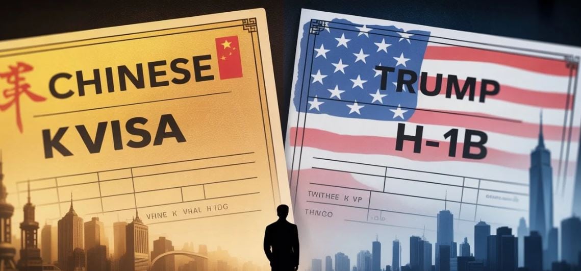 Chinas K Visa Opens To Skilled Professionals After Massive Us H 1b Visa Fee 