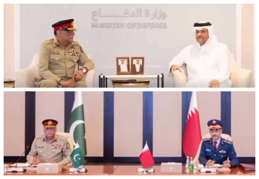 Cjcsc Gen Sahir Shamshad Meets Qatars Top Defence Officials