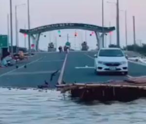 Floodwaters Wash Away Section Of M 5 Motorway Near Jalalpur Pirwala