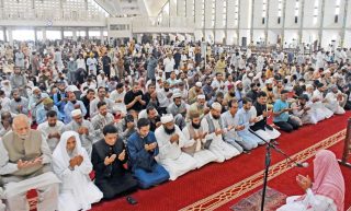 Npc Organizes Fateha Khawani At Faisal Masjid To Observe Quaid E Azams 77th Death Anniversary