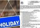 Public Holiday In These Districts On September 24 Check Notification