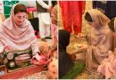 Punjab Cm Maryam Nawaz Tries Sewing Embroidery With Flood Affected Women In