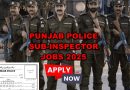 Punjab Police Sub Inspector Jobs 2025 Apply Online