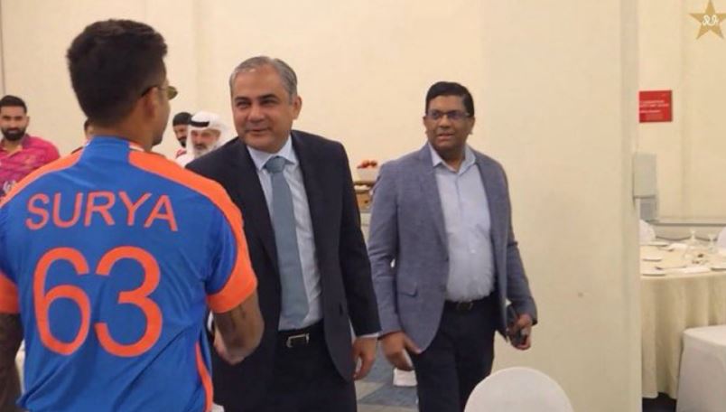 Suryakumar Yadav Faces Criticism For Handshake With Acc President Mohsin Naqvi