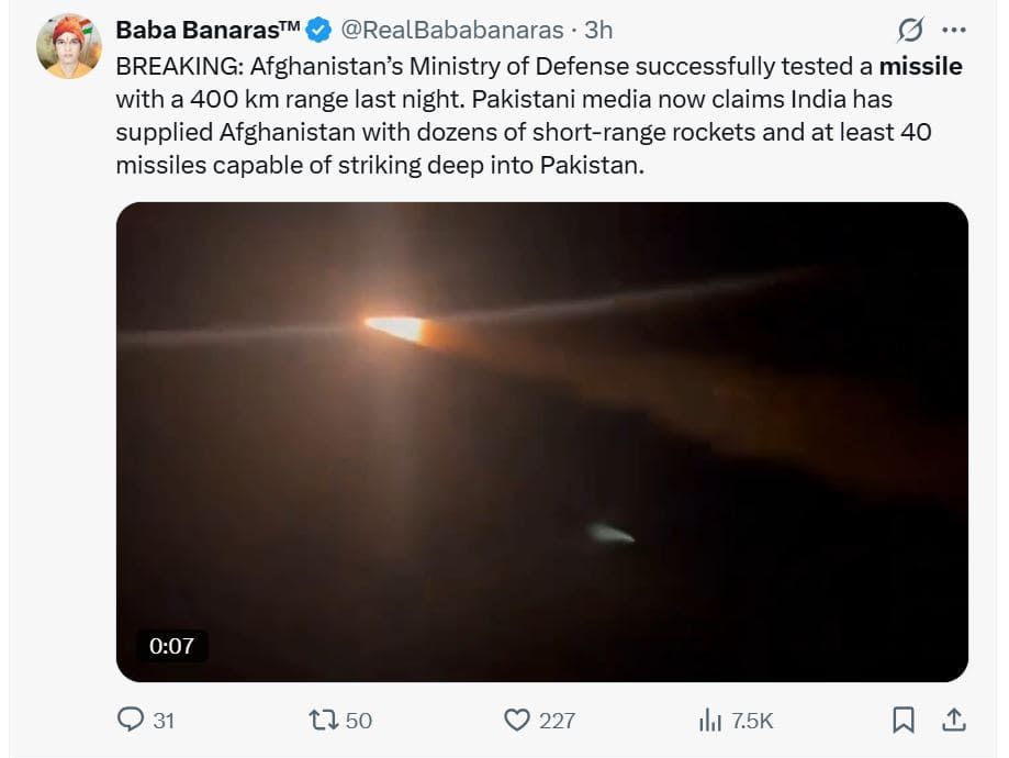 Fact Check Did Afghan Taliban Test Missiles Amid Tensions With Pakistan 