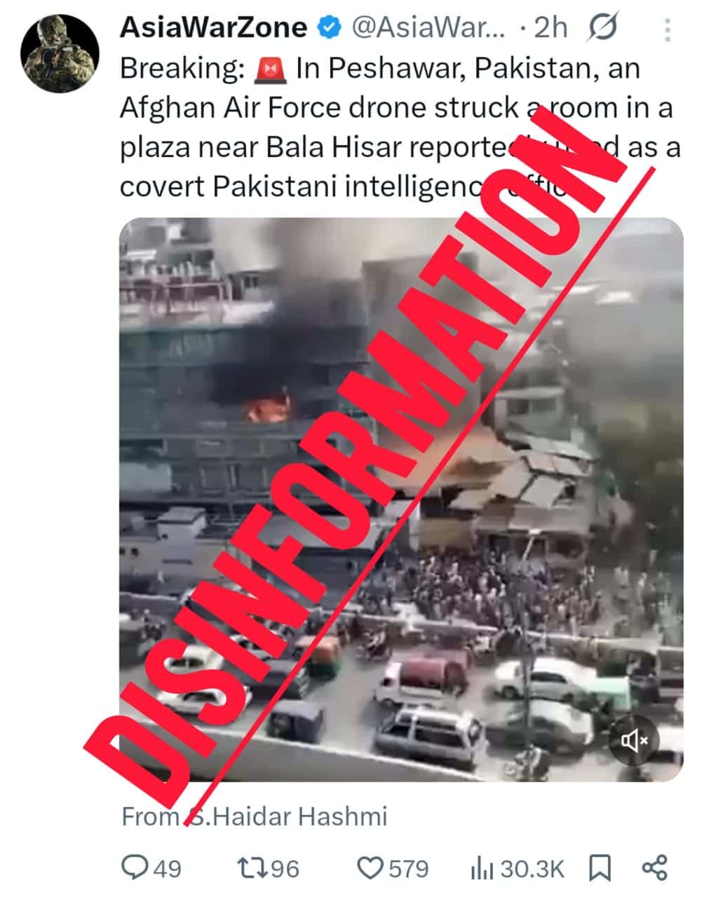 Fact Check No Drone Strikes In Peshawar As Old Fire Video Shared By Indian Accounts Amid Tensions 
