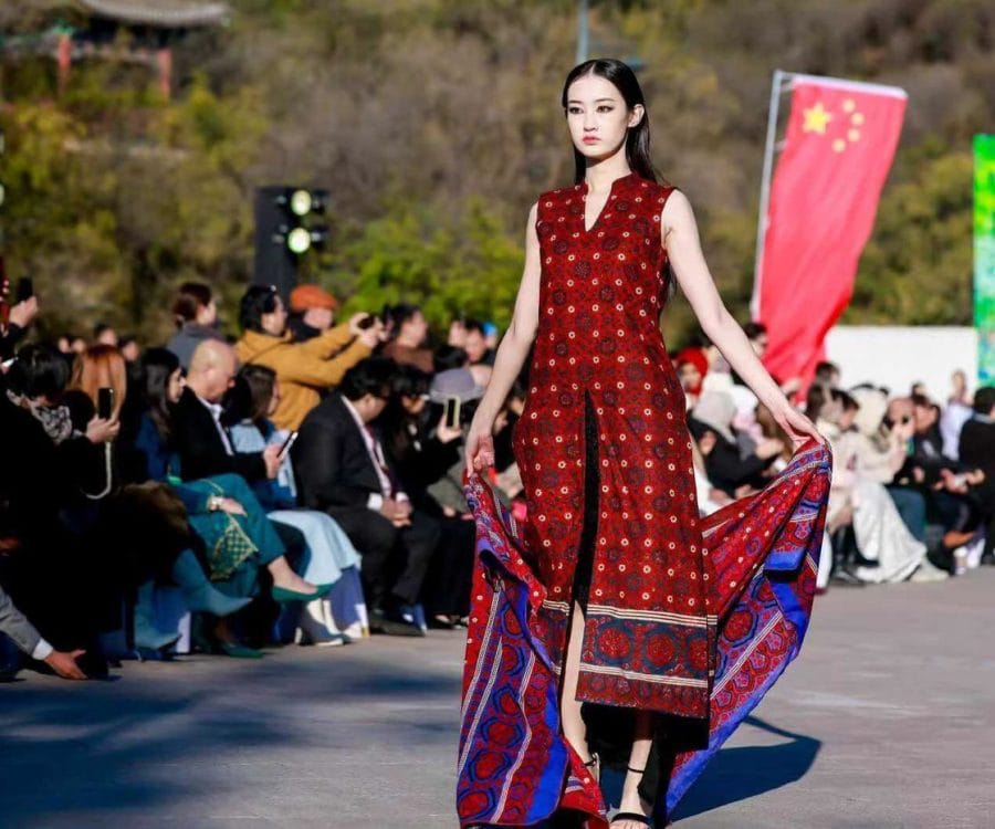 Maiden Pakistan China Fashion Show Organized At The Great Wall Of China