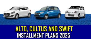Suzuki Alto Cultus And Swift Installment Plans October 2025