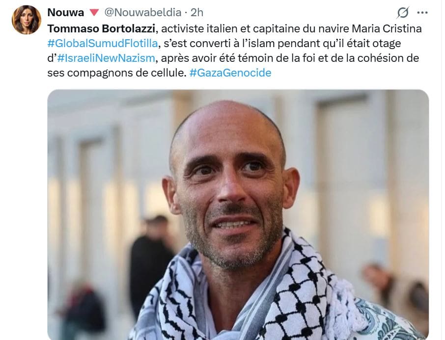 Tommaso Bortolazzi Italian Activist Turns To Islam After Israeli Attack On Gaza Flotilla 
