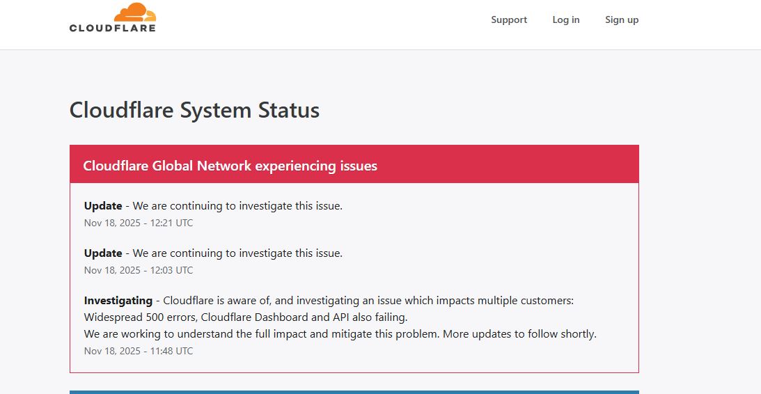Cloudfare Outage Several Websites Including X Disrupted In Pakistan Parts Of World 