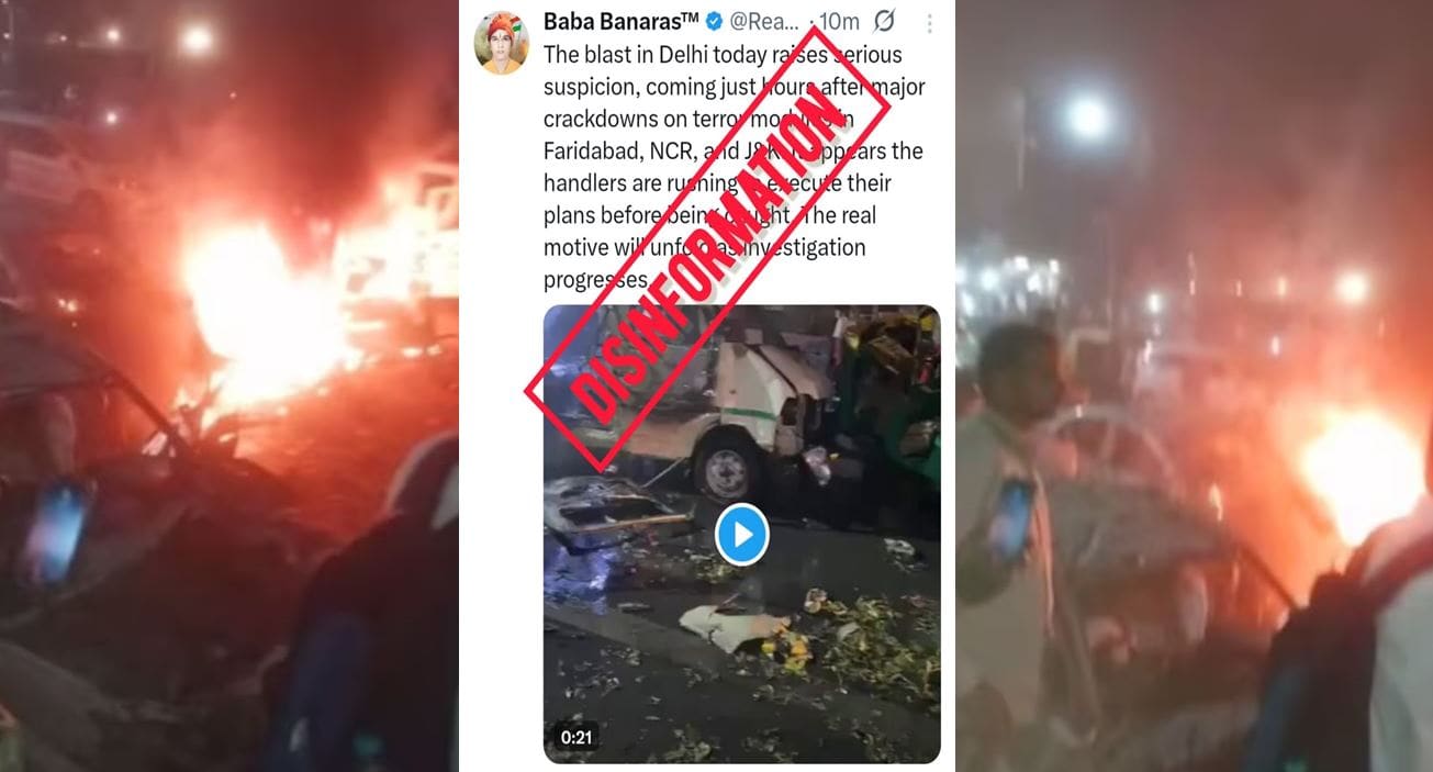 Fact Check: Indian social media accounts spin New Delhi Blast as ...