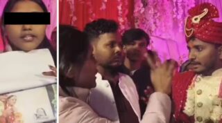 First Wife Storms Stage At Husbands Second Marriage Video Goes Viral