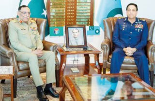 Gen Sahir Mirza Meet Air Chief Marshal Zaheer Ahmed
