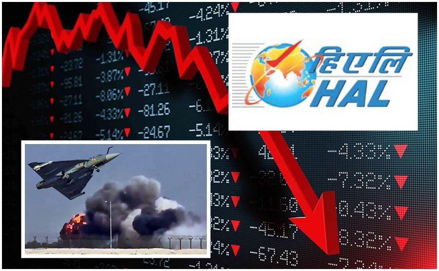Hindustan Aeronautics Shares Take A Hit After Tejas Jet Crash At Dubai Air Show