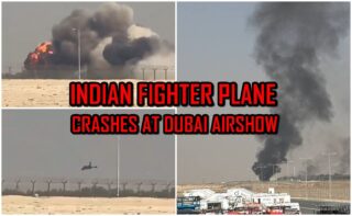 Indian Fighter Jet Tejas Crashes At Dubai Airshow