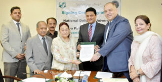 Issra Looks Forward To Working With Npc In Research Academic Collaboration Commodore Farooq