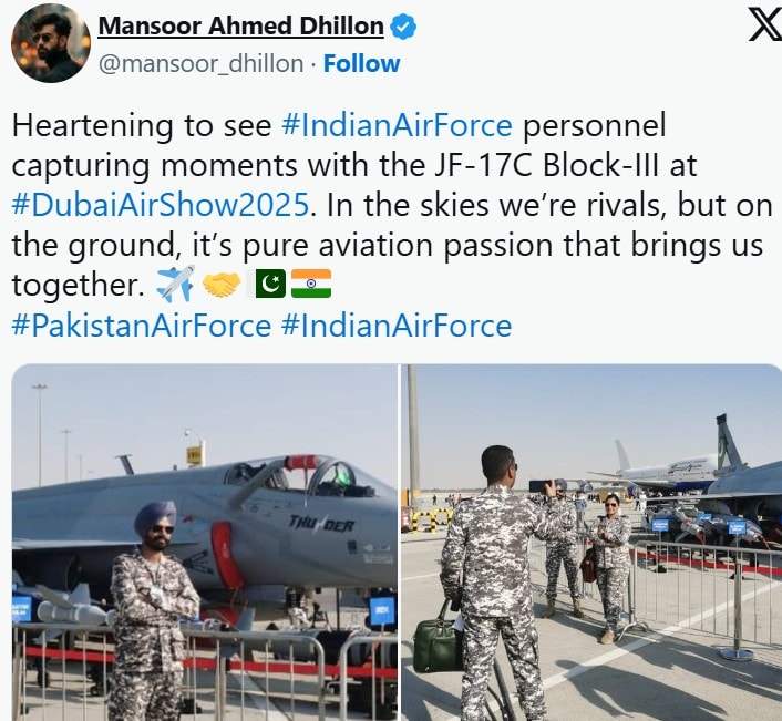 Jf 17 Stars At Dubai Airshow As Indian Pilots Take Selfies At Pakistani Pavilion 