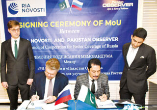 Mou Between Ria Novosti Pakistan Observer To Open New Avenues Of Cooperation Vasily Pushkov