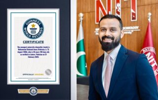 Pakistans Shahzeb Awan 29 Breaks Guinness Record As Youngest University Chancellor